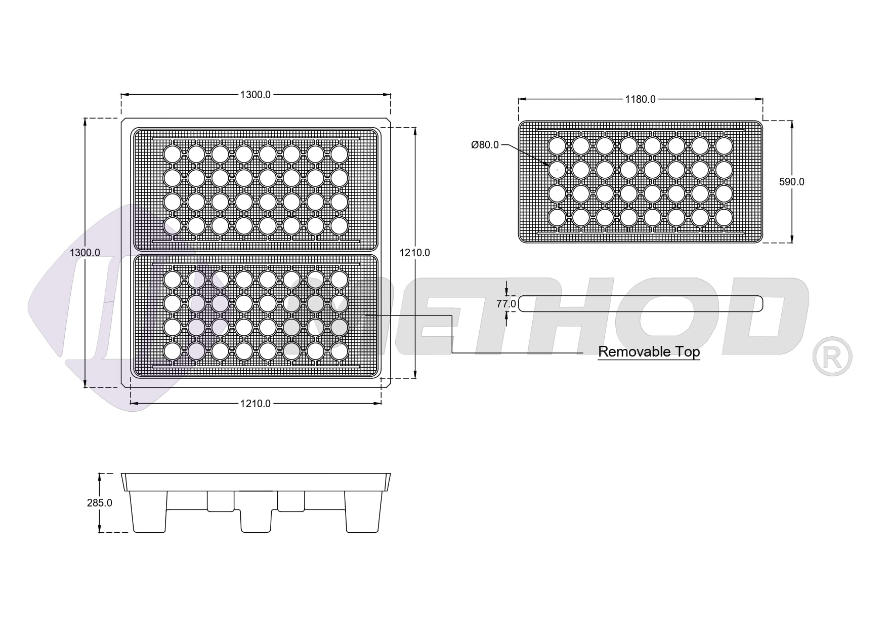 METHOD 4 Drums Spill Pallets Drawings