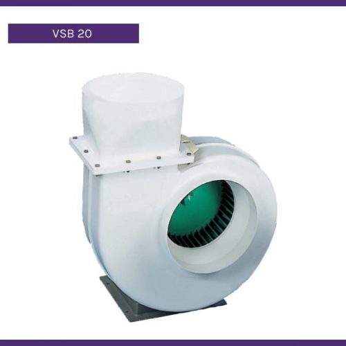 VSB 20 Inlet PP Fan with Inbuilt Damper and Motor